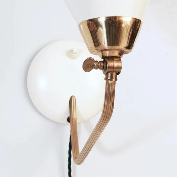 Scandinavian Midcentury Lighting Pair of wall/table lamps made by EWÅ Värnamo - Image 6