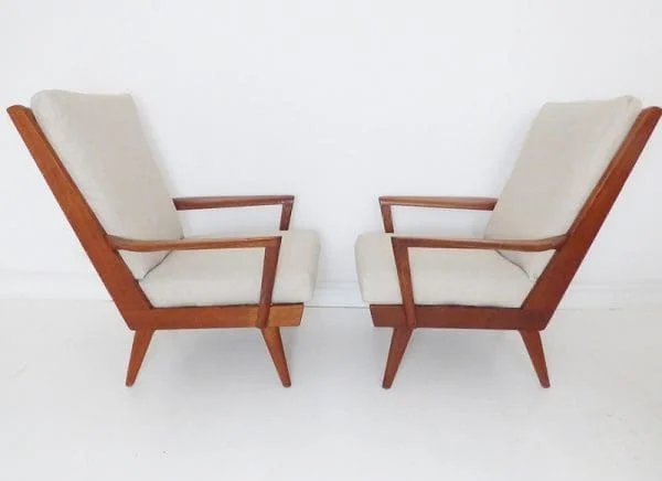 Mid-Century Pair of Danish Teak Lounge Armchairs - Image 3