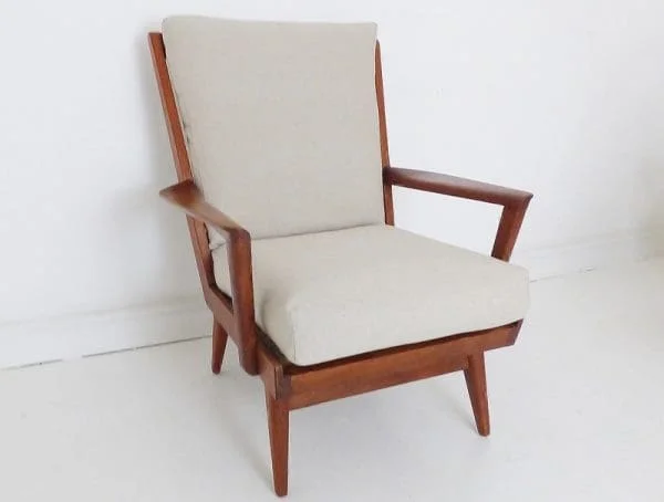 Mid-Century Pair of Danish Teak Lounge Armchairs - Image 5