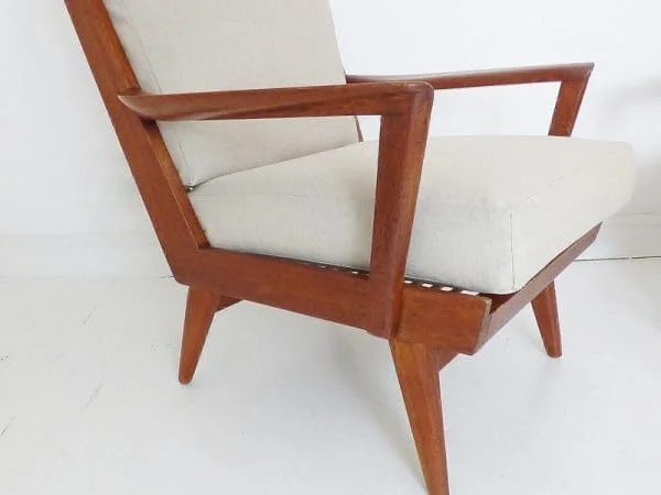 Mid-Century Pair of Danish Teak Lounge Armchairs - Image 6