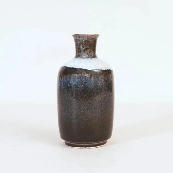 Mid-Century Glazed Stoneware Bottle-shaped vase by Carl-Harry Stålhane - Image 3