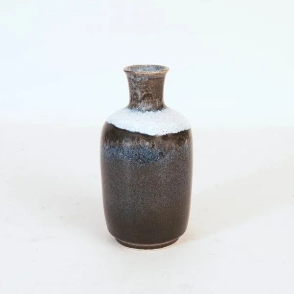 Mid-Century Glazed Stoneware Bottle-shaped vase by Carl-Harry Stålhane - Image 4