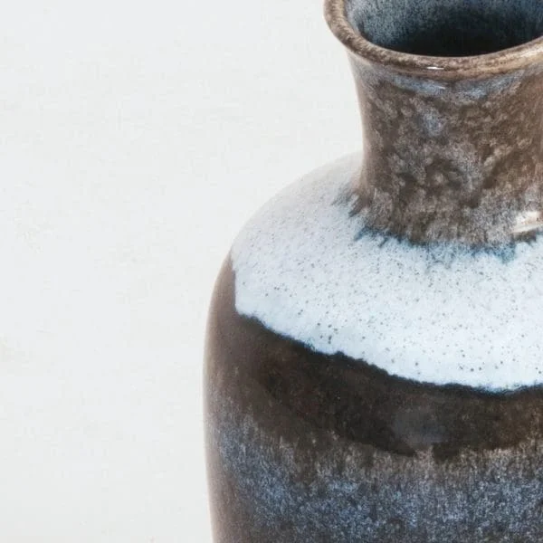 Mid-Century Glazed Stoneware Bottle-shaped vase by Carl-Harry Stålhane - Image 5