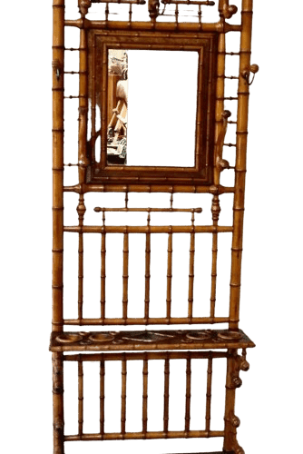 Victorian French Faux Bamboo Hall Stand
