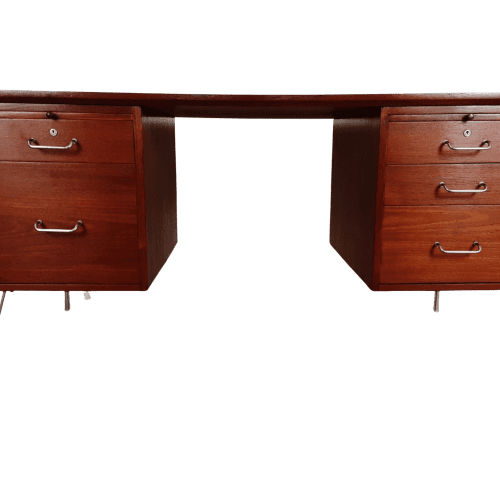 Mid Century Teak Desk Designed by John and Sylvia Reid