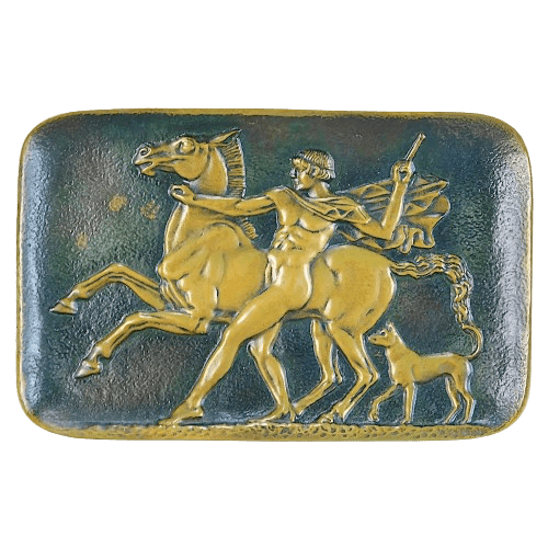 Art Deco Bronze Dish by Max Le Verrier