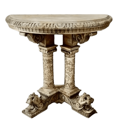 Victorian Scottish Hand Carved Hall Table