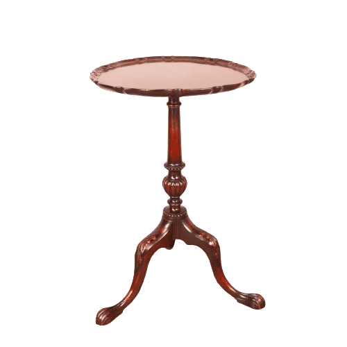 Good Quality 20th Century Carved Mahogany Wine Table