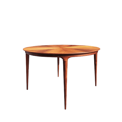 Danish Midcentury Rosewood 'Cortina' dining table designed by Svante Skogh for Seffle Möbelfabrik