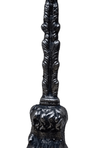 Well cast and of good weight, stable and sturdy and of good proportions, would look lovely as a display piece holding any door open or on a fireplace. Dimensions: H: 32.5cm W:8.5cm D: 8.5cm