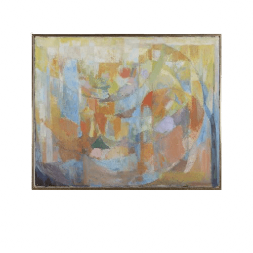 20th Century Danish Abstract Oil Painting by Erik Jørgensen