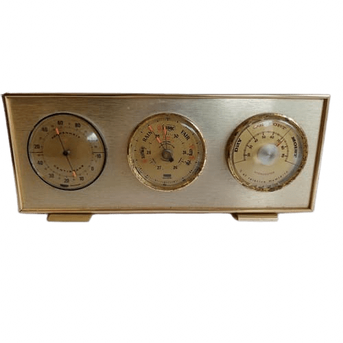 Military Presented Barometer Desk Set