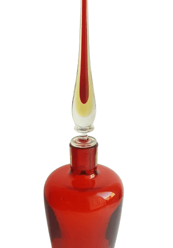 Mid-Century large Murano Glass Sommerso Bottle