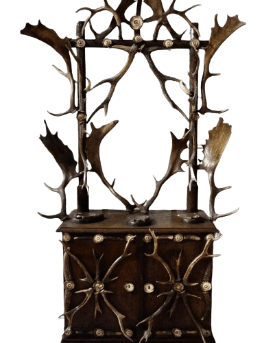 Antique Black Forest Antler Hall Stand