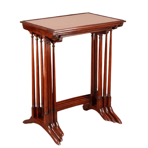 Good Quality Mahogany Quartetto Nest Of Tables