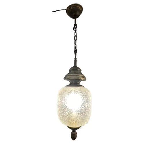 Mid-Century Italian Brass and Glass Sciolari Pendant Lamp