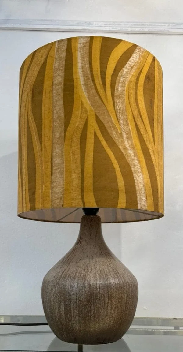 Mid-Century Ceramic Table Lamp Inc Original Shade French - Image 2