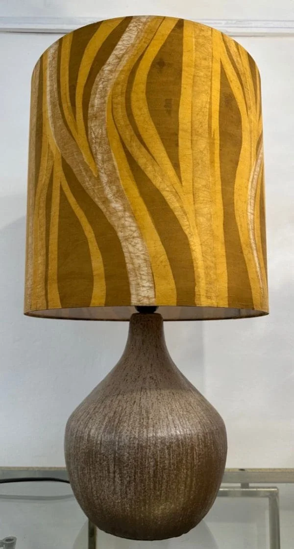 Mid-Century Ceramic Table Lamp Inc Original Shade French - Image 3