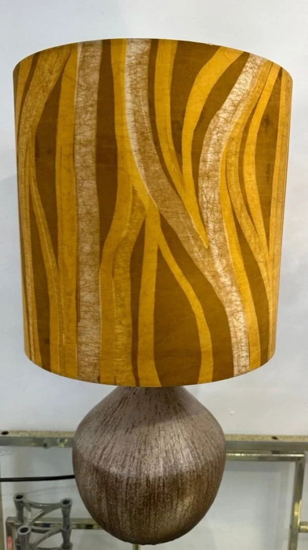 Mid-Century Ceramic Table Lamp Inc Original Shade French - Image 5