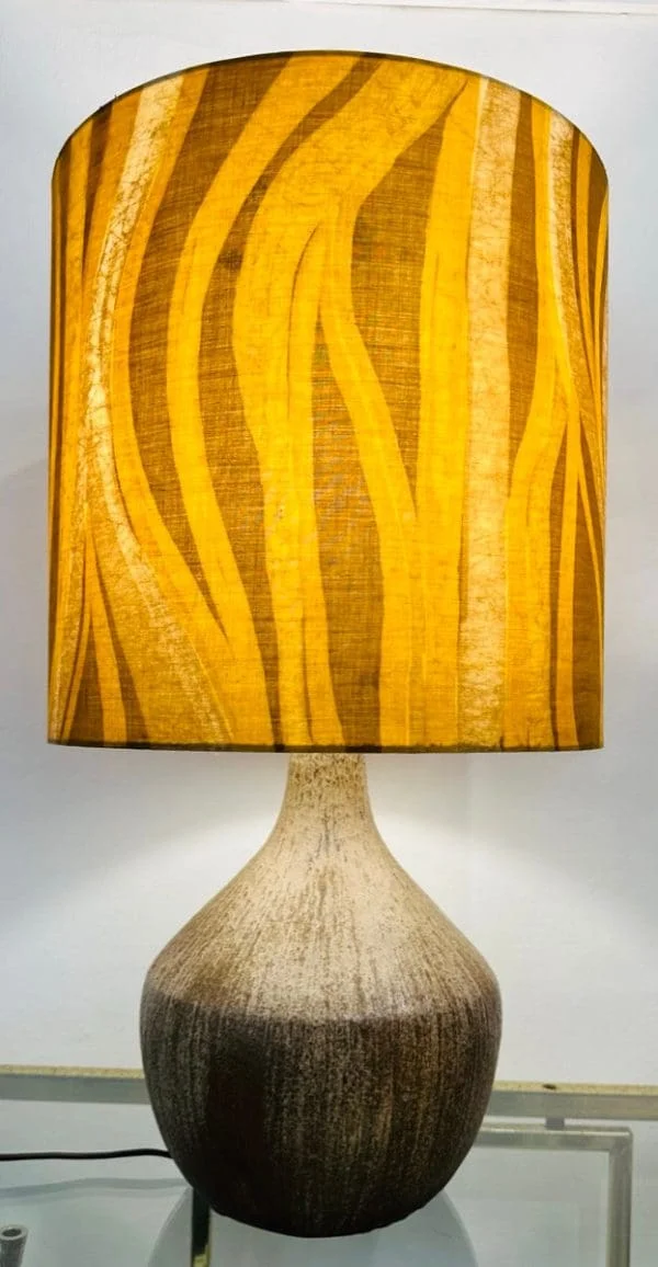 Mid-Century Ceramic Table Lamp Inc Original Shade French - Image 6