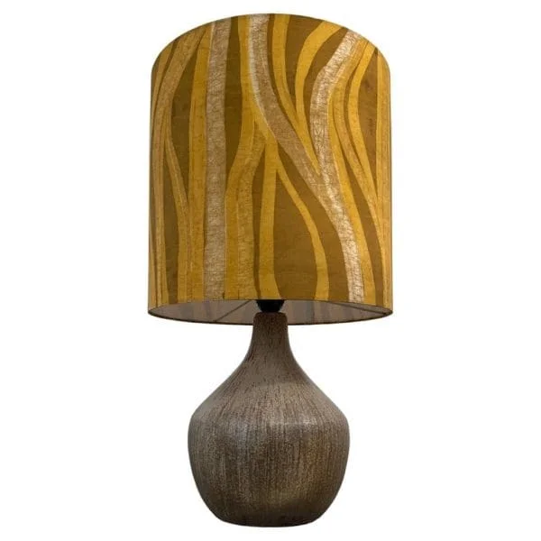 Mid-Century Ceramic Table Lamp Inc Original Shade French