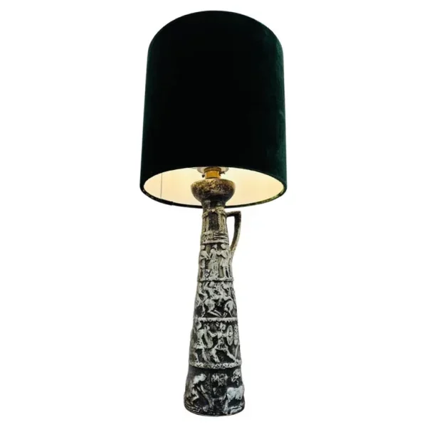 Midcentury Aldo Londi for Bitossi Ceramic Table Lamp C 1950s