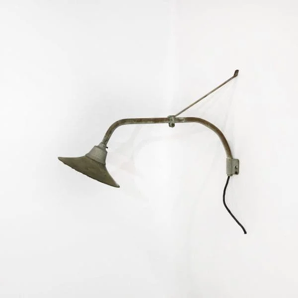 Midcentury Large Greek Industrial Wall Light Circa 1950s - Image 7