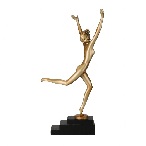 Art Deco Bronze Sculpture "Deco Dancer" by Josef Lorenzl