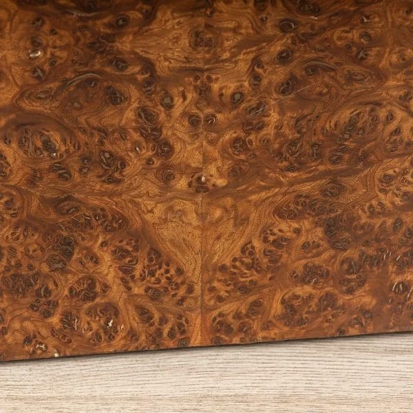 Large Burled Walnut Veneer Jardiniere by Willy Rizzo, Italy Circa 1970 - Image 18