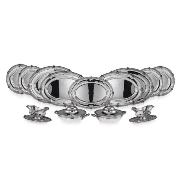 Large Solid Silver Dinner Service by Odiot, France Circa 1890 - Image 2