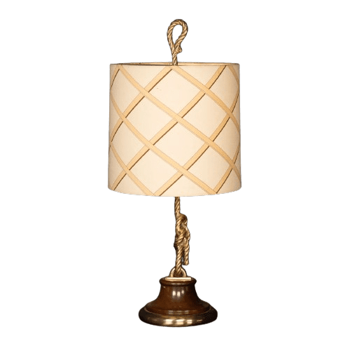 Large Vintage Table Lamp with Original Shade Attributable to Gucci, Italy Circa 1980
