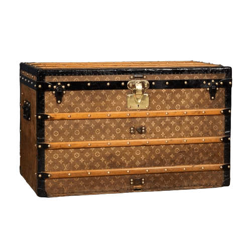 Late 19th Century Louis Vuitton Trunk in Woven Canvas France