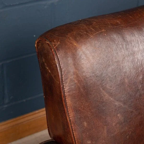 Pair of Sheepskin Leather Club Chairs, Holland, Late 20th Century - Image 28