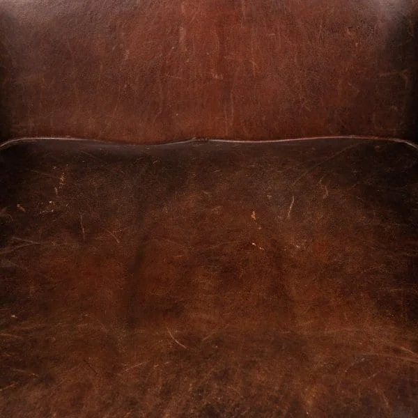 Pair of Sheepskin Leather Club Chairs, Holland, Late 20th Century - Image 29