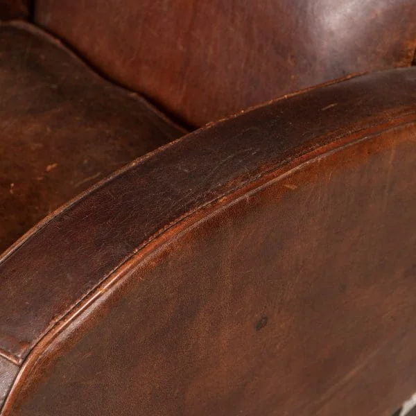 Pair of Sheepskin Leather Club Chairs, Holland, Late 20th Century - Image 32