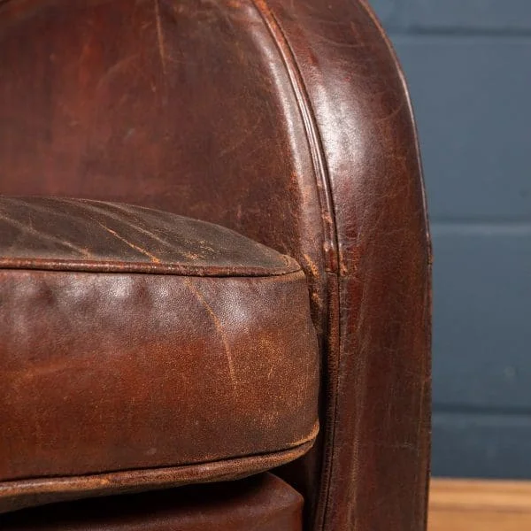 Pair of Sheepskin Leather Club Chairs, Holland, Late 20th Century - Image 42