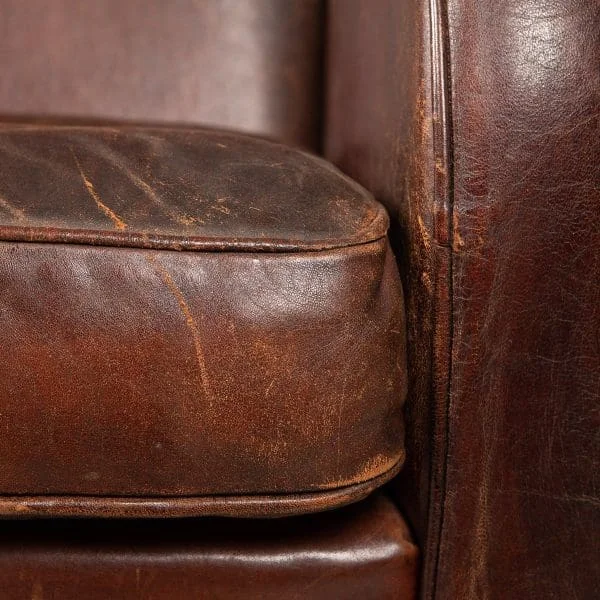 Pair of Sheepskin Leather Club Chairs, Holland, Late 20th Century - Image 43