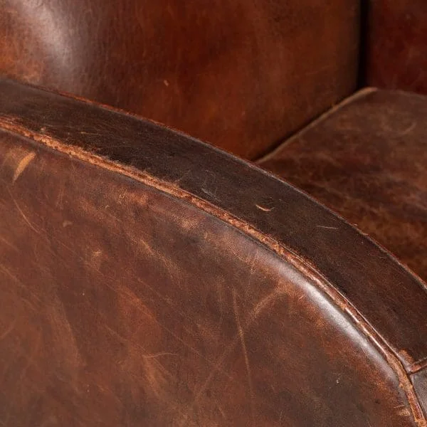 Pair of Sheepskin Leather Club Chairs, Holland, Late 20th Century - Image 9