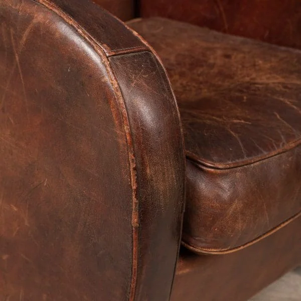 Pair of Sheepskin Leather Club Chairs, Holland, Late 20th Century - Image 10