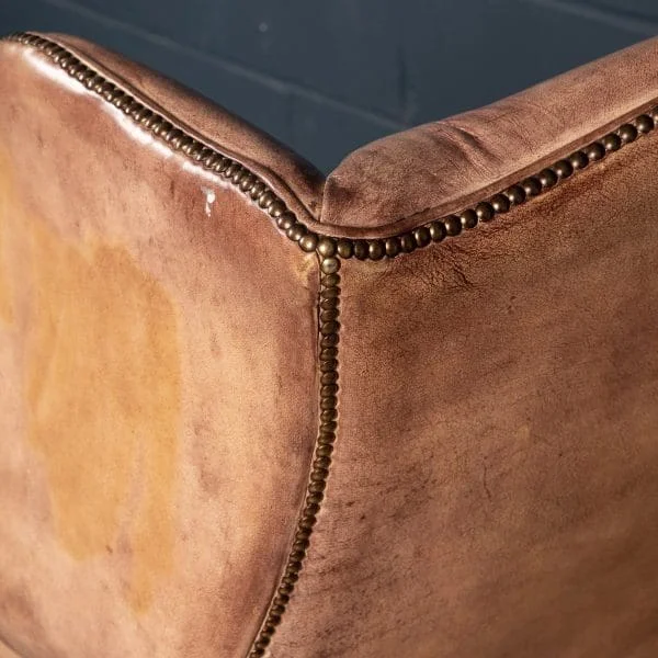 Leather Wing-Back Armchair, England, Late 20th Century - Image 14