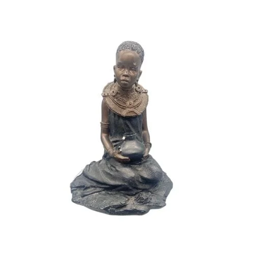 Leonardo Collection Sitting African Girl