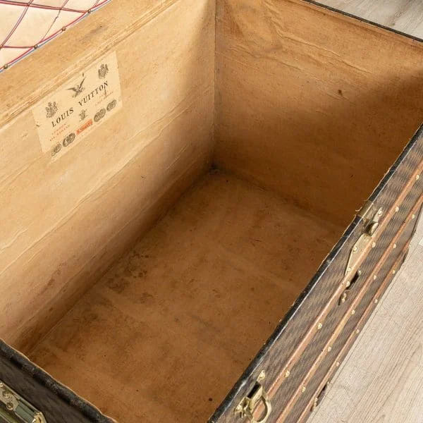 Louis Vuitton Trunk Covered in Damier Canvas France Circa 1900 - Image 14