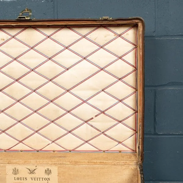 Louis Vuitton Trunk Covered in Damier Canvas France Circa 1900 - Image 15