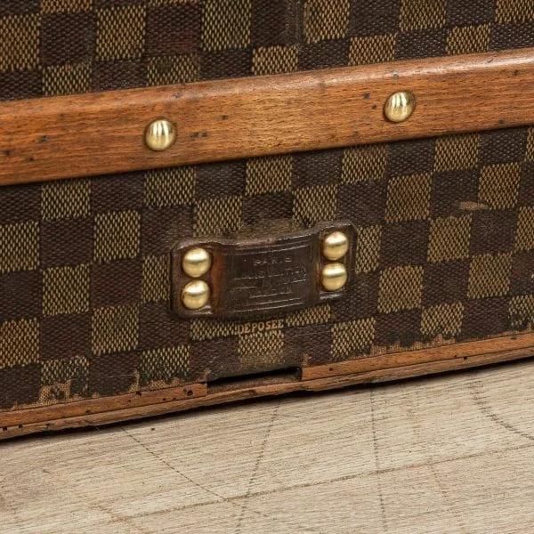 Louis Vuitton Trunk Covered in Damier Canvas France Circa 1900 - Image 18