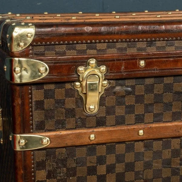 Louis Vuitton Trunk Covered in Damier Canvas France Circa 1900 - Image 19