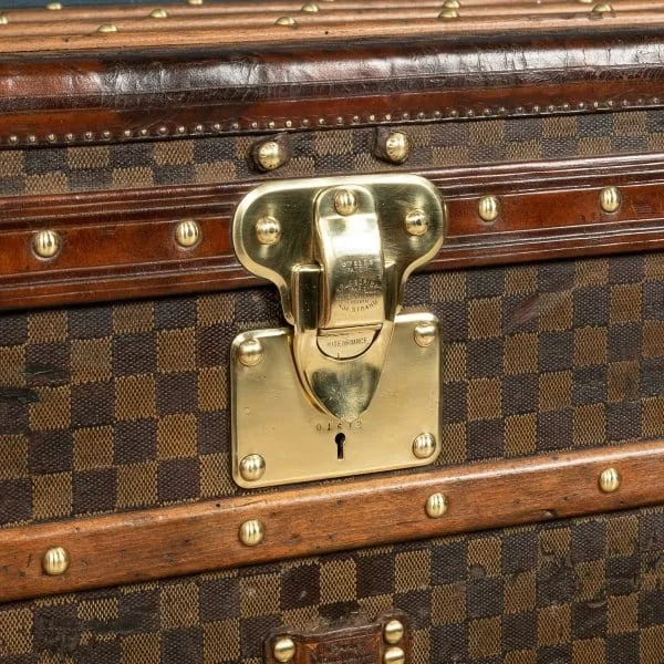 Louis Vuitton Trunk Covered in Damier Canvas France Circa 1900 - Image 21