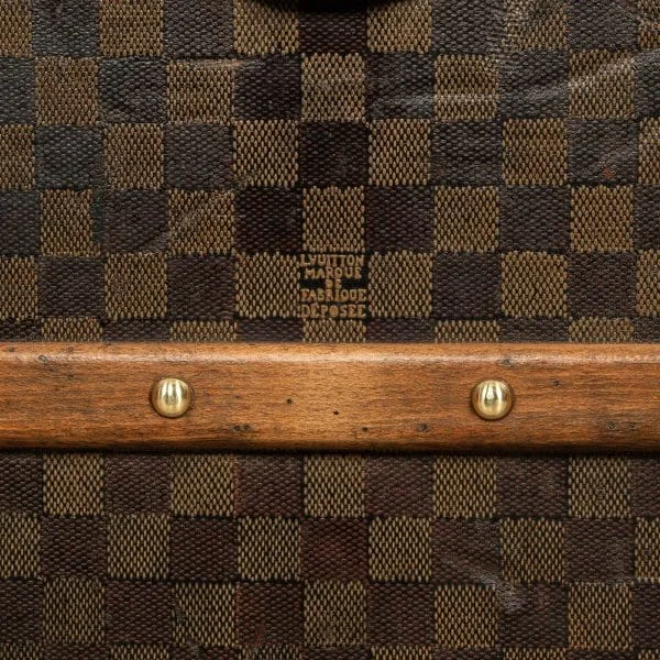 Louis Vuitton Trunk Covered in Damier Canvas France Circa 1900 - Image 22