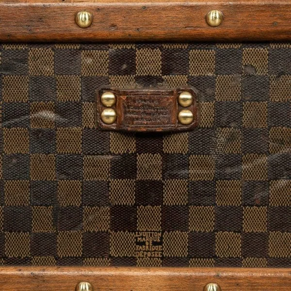 Louis Vuitton Trunk Covered in Damier Canvas France Circa 1900 - Image 24