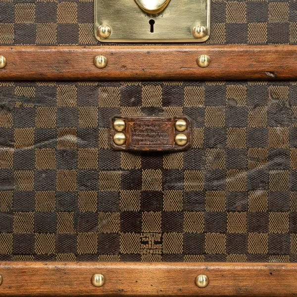 Louis Vuitton Trunk Covered in Damier Canvas France Circa 1900 - Image 25