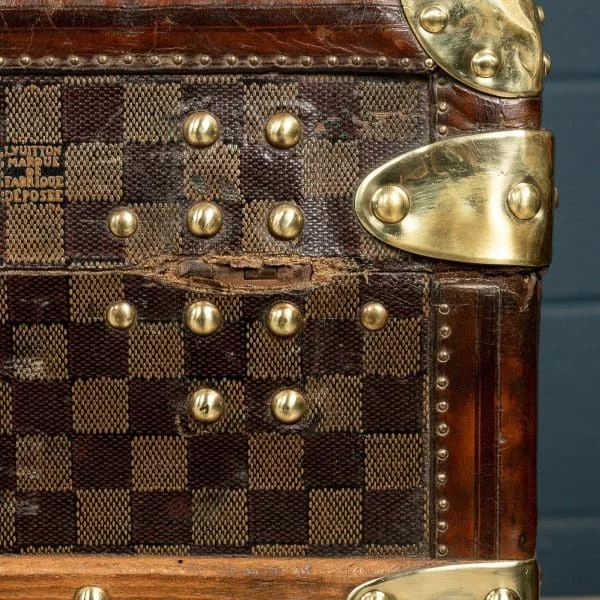 Louis Vuitton Trunk Covered in Damier Canvas France Circa 1900 - Image 29